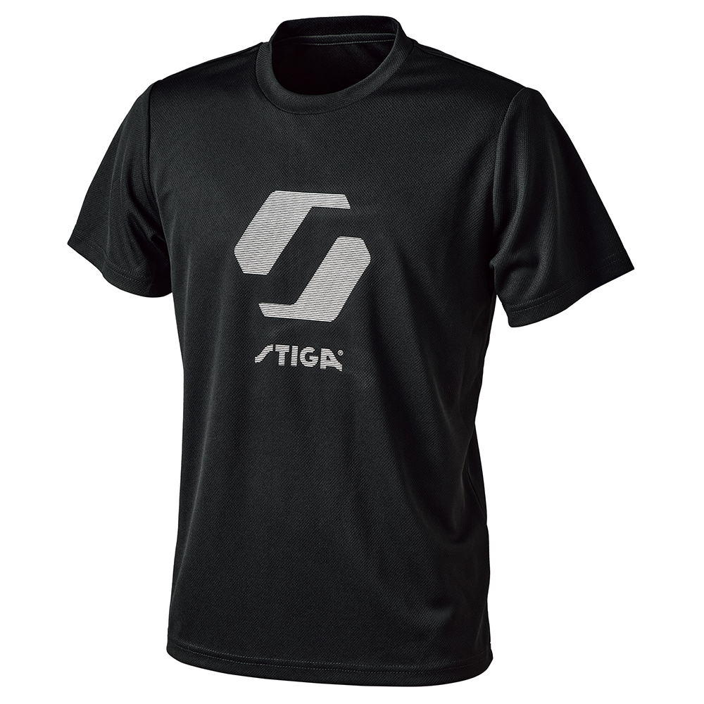 STIGA SILICON LOGO T SHIRT BLACK