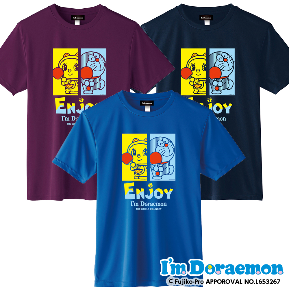 TWC I'm DORAEMON 卓球Tｼｬﾂ F
